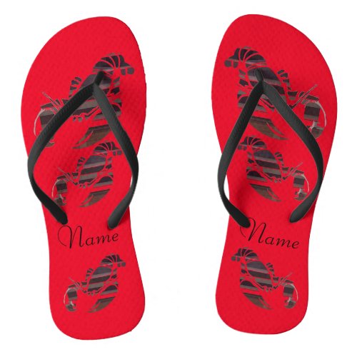 Red Maine Lobsters Thunder_Cove   Flip Flops