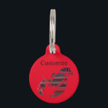Red Maine Lobsters Thunder_Cove  Pet ID Tag<br><div class="desc">Maine lobster to  personalize by adding your name or message</div>