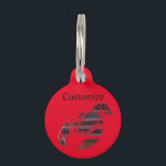 Red Maine Lobsters Thunder_Cove  Pet ID Tag<br><div class="desc">Maine lobster to  personalize by adding your name or message</div>