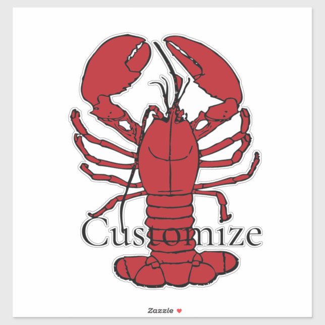 Red Maine Lobsters Thunder_Cove Sticker (Sheet)