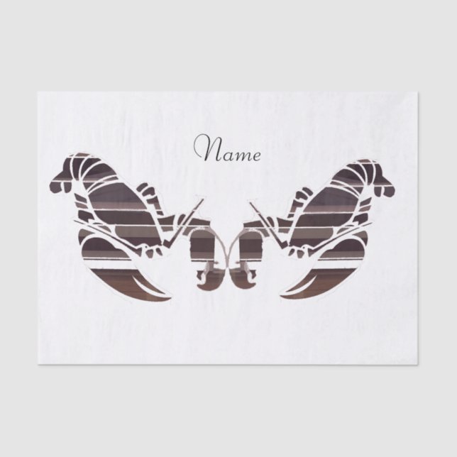 Red Maine Lobsters Thunder_Cove   Tissue Paper (Front)