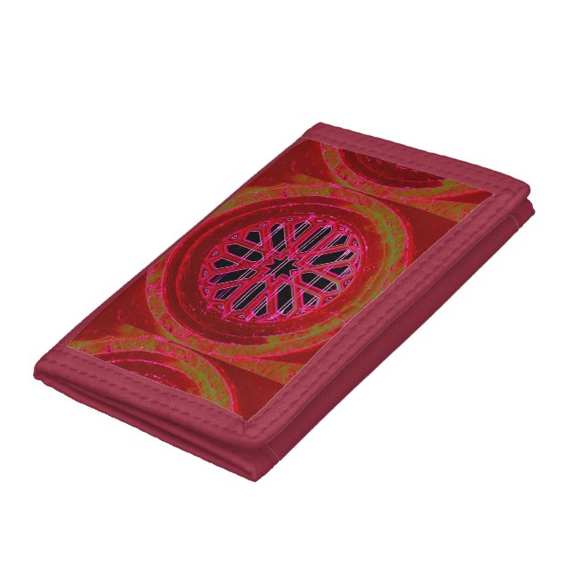 red mandala design wallet (Bottom)