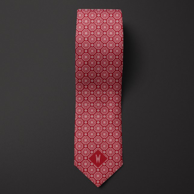  Red Mandala Neck Tie (Creator Uploaded)
