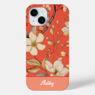 Red Mango Spring Wild Flower iPhone Case