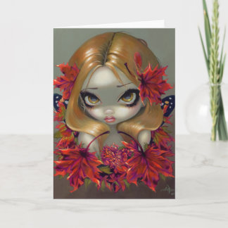 "Red Maple Fairy" Greeting Card