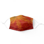 Red Maple Leaf Abstract Autumn Nature Photography Adult Cloth Face Mask