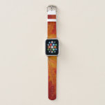 Red Maple Leaf Abstract Autumn Nature Photography Apple Watch Band