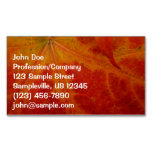 Red Maple Leaf Abstract Autumn Nature Photography Business Card Magnet