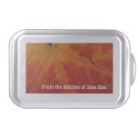 Red Maple Leaf Abstract Autumn Nature Photography Cake Pan