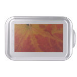 Red Maple Leaf Abstract Autumn Nature Photography Cake Pan