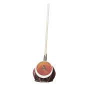 Red Maple Leaf Abstract Autumn Nature Photography Cake Pops (Front)