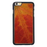 Red Maple Leaf Abstract Autumn Nature Photography Carved Maple iPhone 6 Plus Case