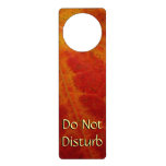 Red Maple Leaf Abstract Autumn Nature Photography Door Hanger