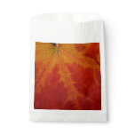 Red Maple Leaf Abstract Autumn Nature Photography Favor Bag