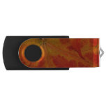 Red Maple Leaf Abstract Autumn Nature Photography Flash Drive