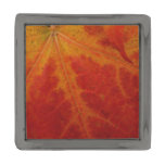 Red Maple Leaf Abstract Autumn Nature Photography Gunmetal Finish Lapel Pin
