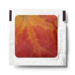 Red Maple Leaf Abstract Autumn Nature Photography Hand Sanitizer Packet
