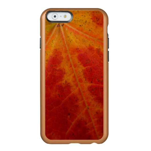 Red Maple Leaf Abstract Autumn Nature Photography Incipio iPhone Case (Back)