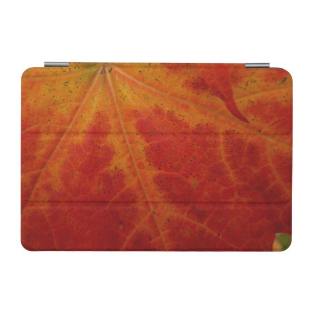 Red Maple Leaf Abstract Autumn Nature Photography iPad Mini Cover (Horizontal)
