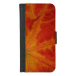 Red Maple Leaf Abstract Autumn Nature Photography iPhone 8/7 Wallet Case