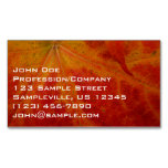 Red Maple Leaf Abstract Autumn Nature Photography Magnetic Business Card