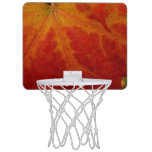 Red Maple Leaf Abstract Autumn Nature Photography Mini Basketball Hoop