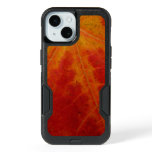 Red Maple Leaf Abstract Autumn Nature Photography iPhone 15 Case