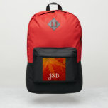 Red Maple Leaf Abstract Autumn Nature Photography Port Authority® Backpack