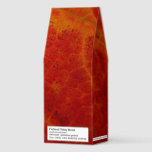 Red Maple Leaf Abstract Autumn Nature Photography Roasted Coffee