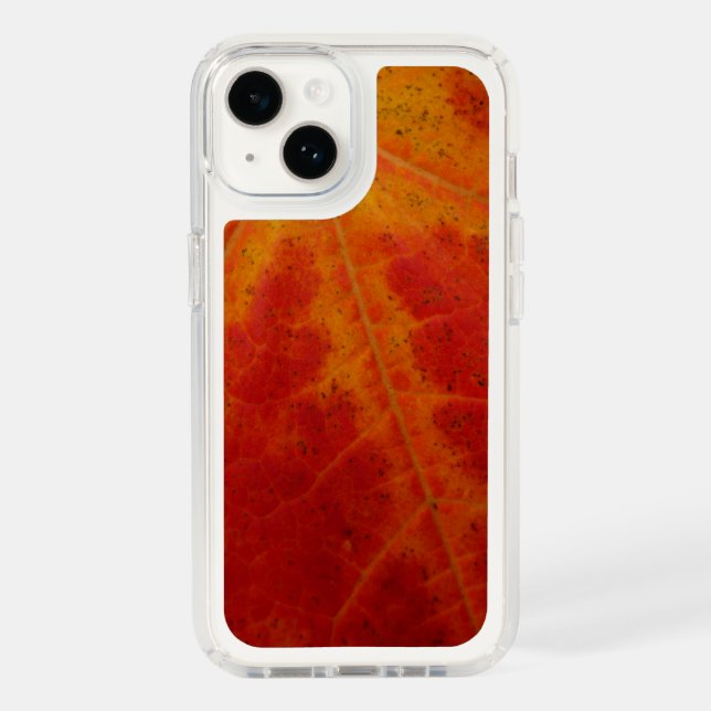 Red Maple Leaf Abstract Autumn Nature Photography Speck iPhone Case (Front)