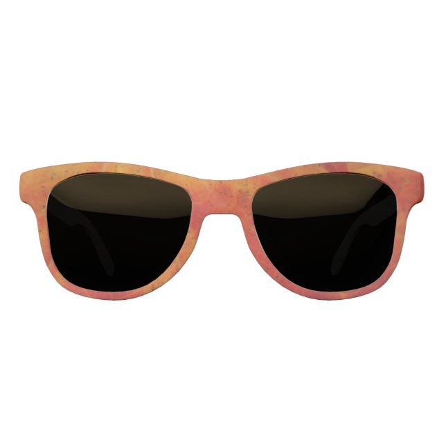 Red Maple Leaf Abstract Autumn Nature Photography Sunglasses (Front)