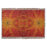 Red Maple Leaf Abstract Autumn Nature Photography Throw Blanket