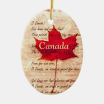 Red Maple Leaf  -  Canada Ceramic Ornament at Zazzle
