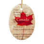 Red maple leaf  -  Canada Ceramic Ornament