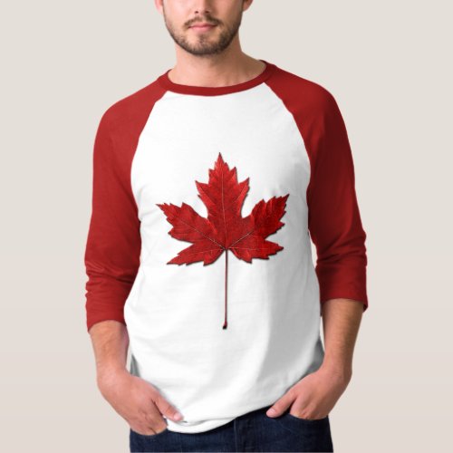 Red Maple Leaf Canadian Emblem Shirt