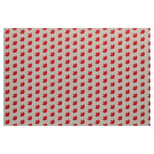 Red maple leaf fabric