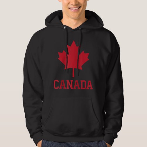 Red Maple Leaf Love Flag Canada Daypng Hoodie