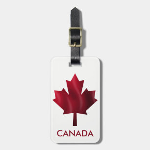 Red Maple Leaf Luggage Tag