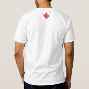 Red Maple Leaf Monogram Embroidered T-Shirt