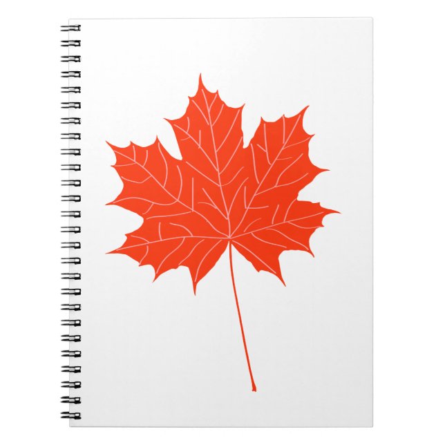 Red maple leaf notebook (Front)