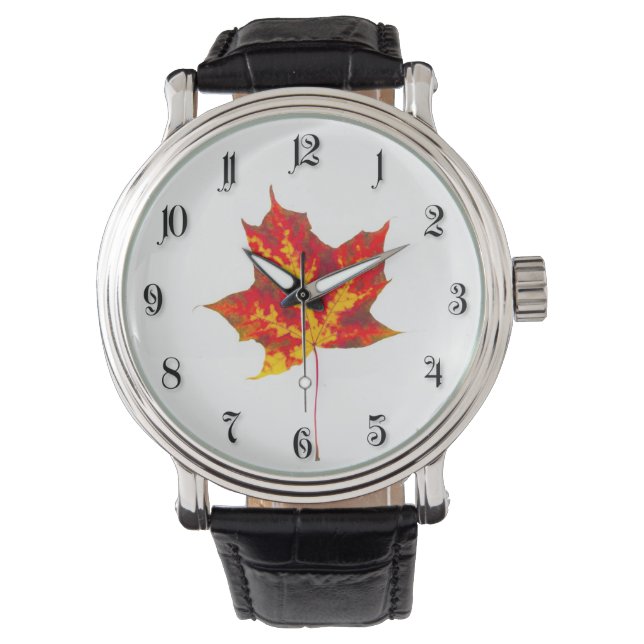 Red maple leaf watch (Front)