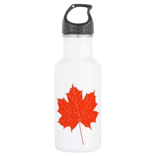 Red maple leaf water bottle (Front)