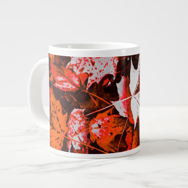 Red Maple Leaves Cup (Front Left)