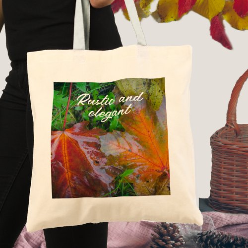 Red maple leaves tote bag