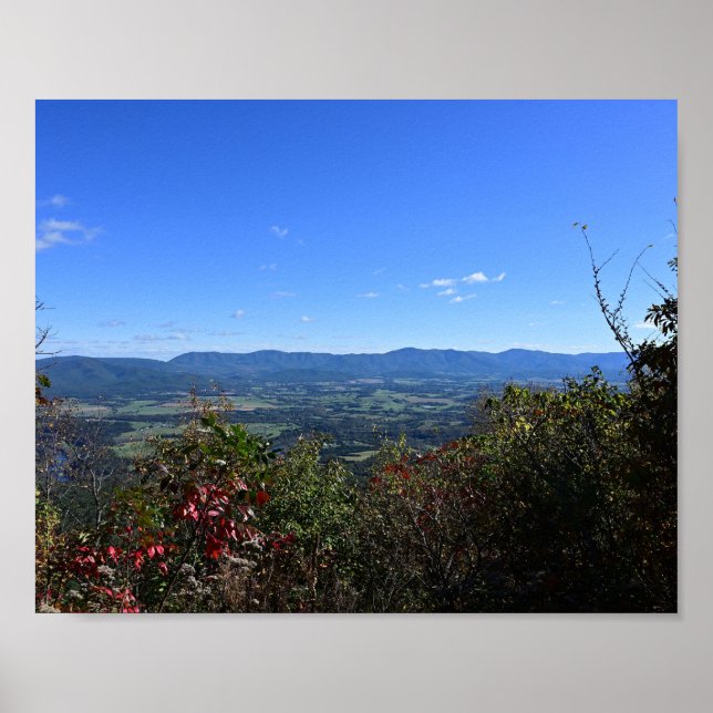Red Maple Over Page Valley Poster (Front)