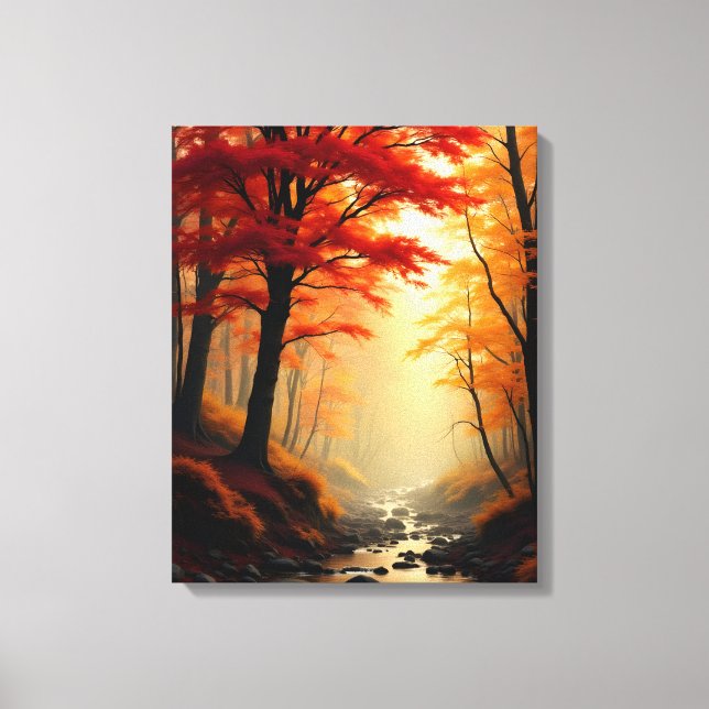 Red Maple Tree Canvas Print (Front)