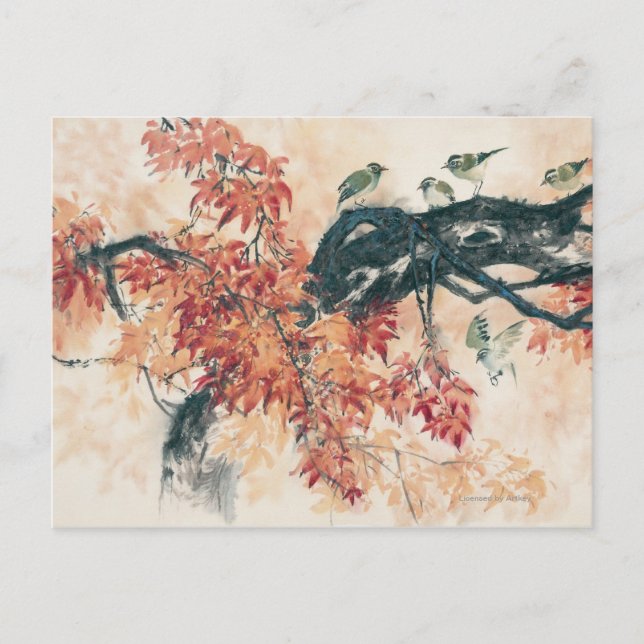 Red Maples Postcard (Front)