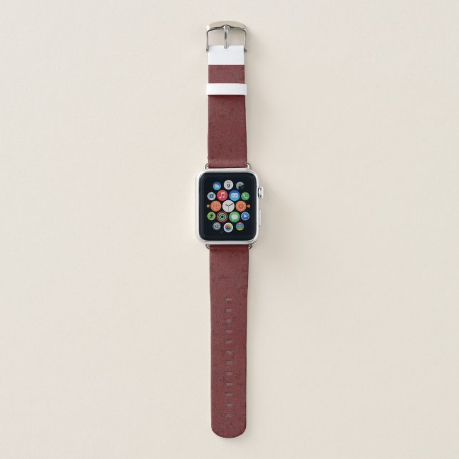 Red marble apple watch band (Front)
