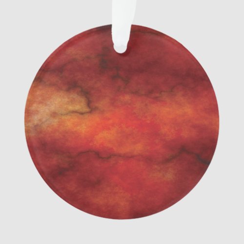 red marble filter Acrylic Circle Ornament