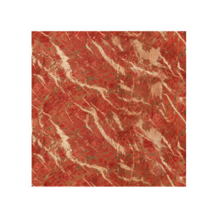 Red marble floor, high-resolution texture. wood wall art